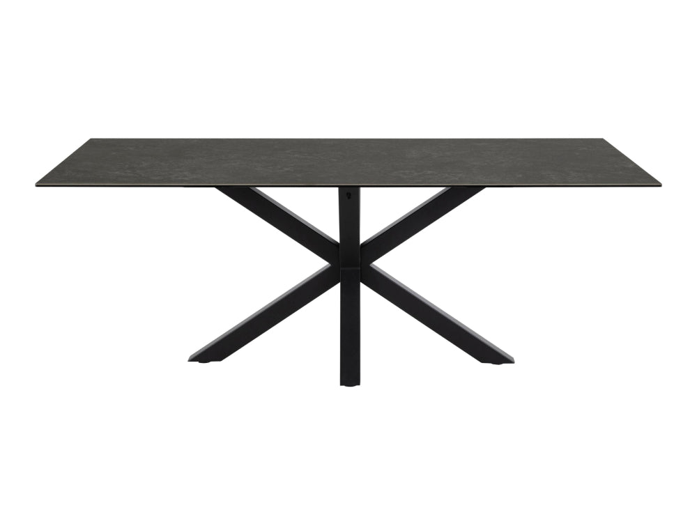 Evan Rectangular Dining Table Black 2