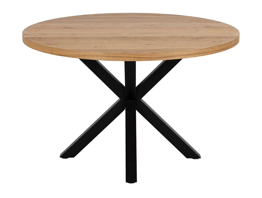 Timber dining table with black legs deals