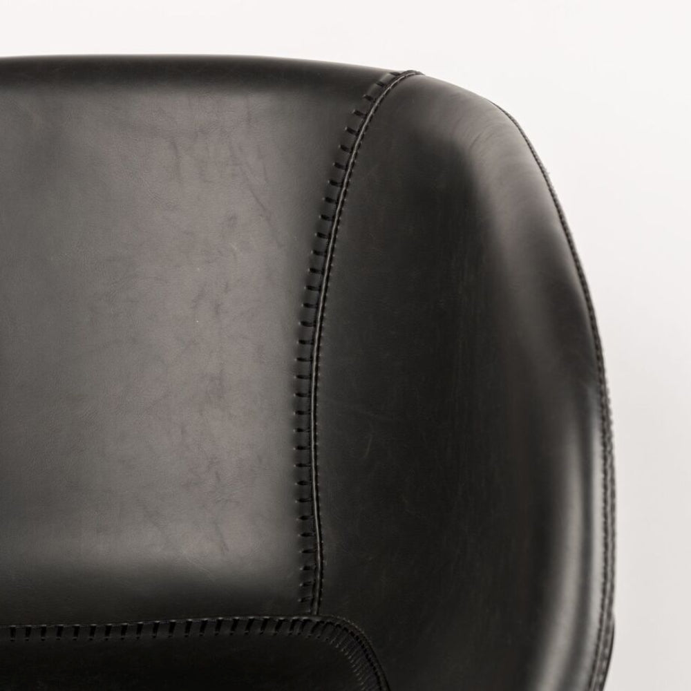 Fallon Dining Chair Black Armrest Detail