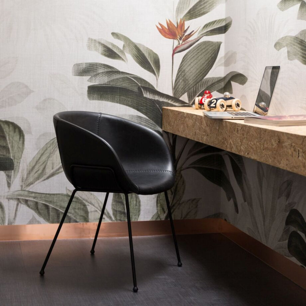 Fallon Dining Chair Black in Breakout Setting