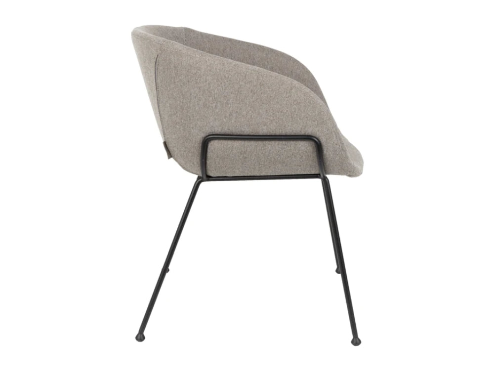 Fallon Dining Chair Fab Grey 2