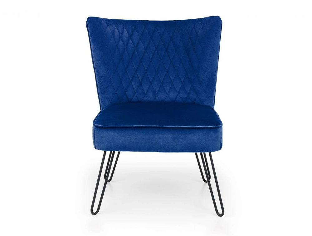 Faro Upholstered Chair Blue 2