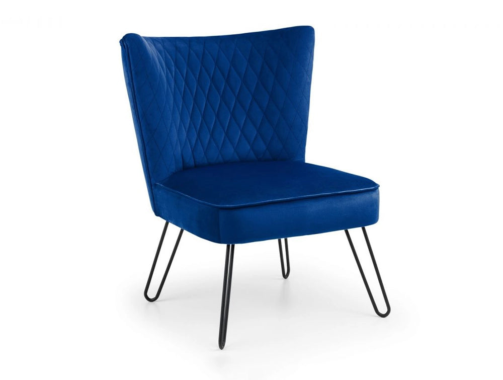 Faro Upholstered Chair Blue