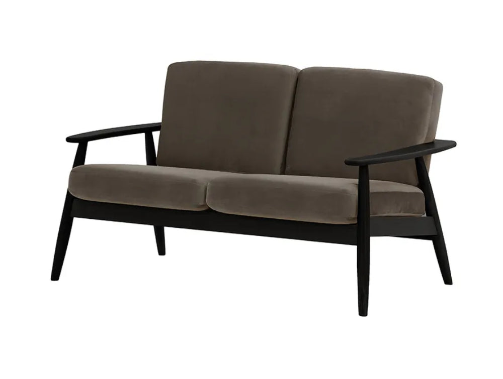 Felix 2-Seater Sofa Elephant and Black