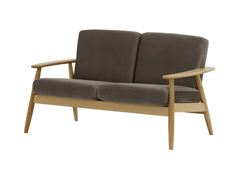 Felix 2-Seater Sofa Elephant and Like Oak