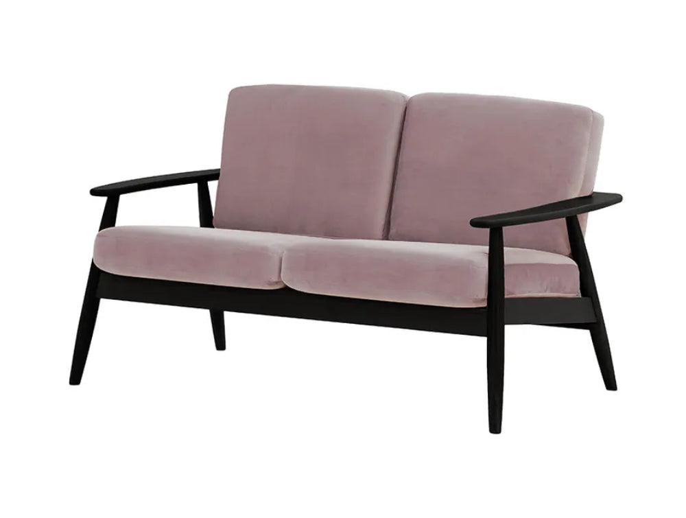 Felix 2-Seater Sofa Lilac and Black