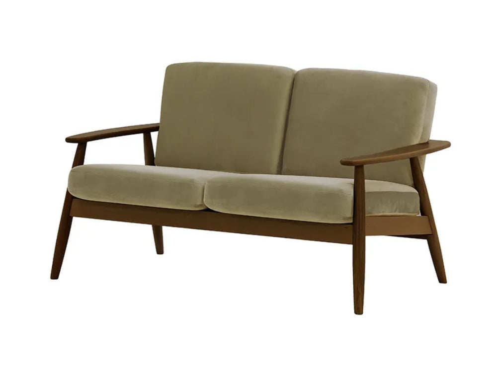 Felix 2-Seater Sofa Mink and Dark Oak