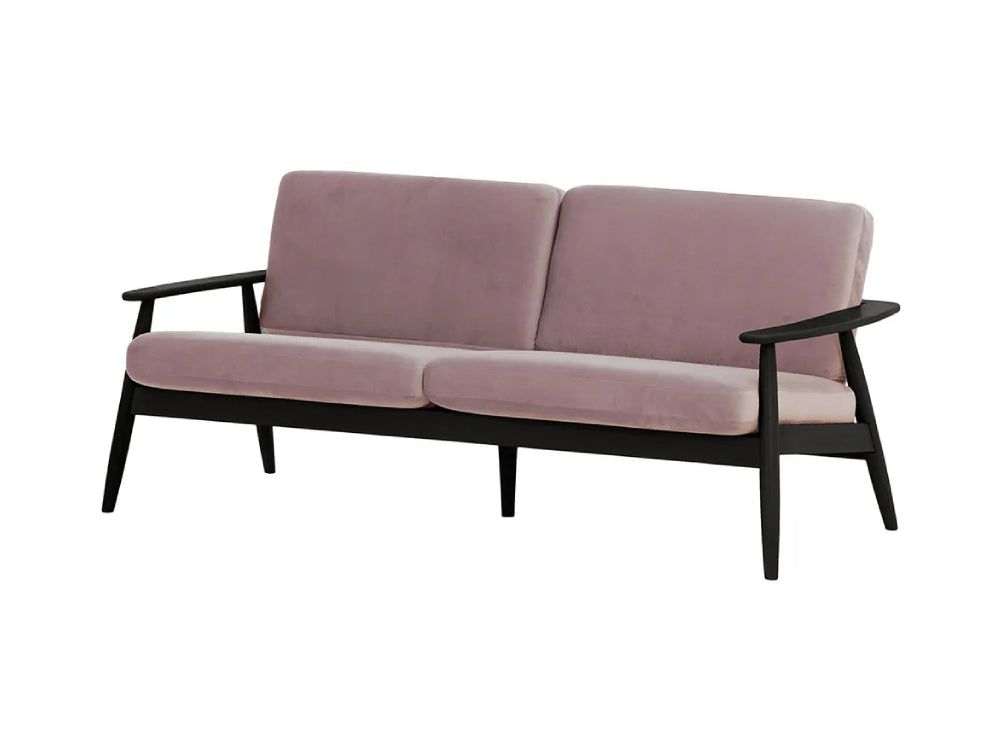 Felix 3-Seater Sofa Lilac and Black