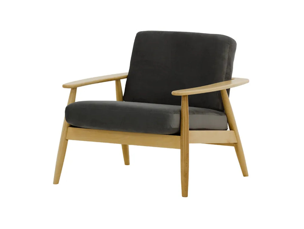 Felix Accent Chair Graphite and Like Oak