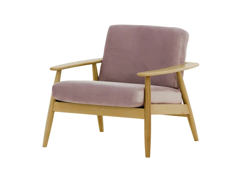 Felix Accent Chair Lilac and Like Oak
