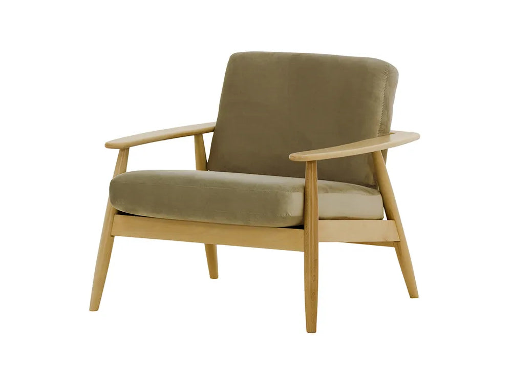 Felix Accent Chair Mink and Like Oak