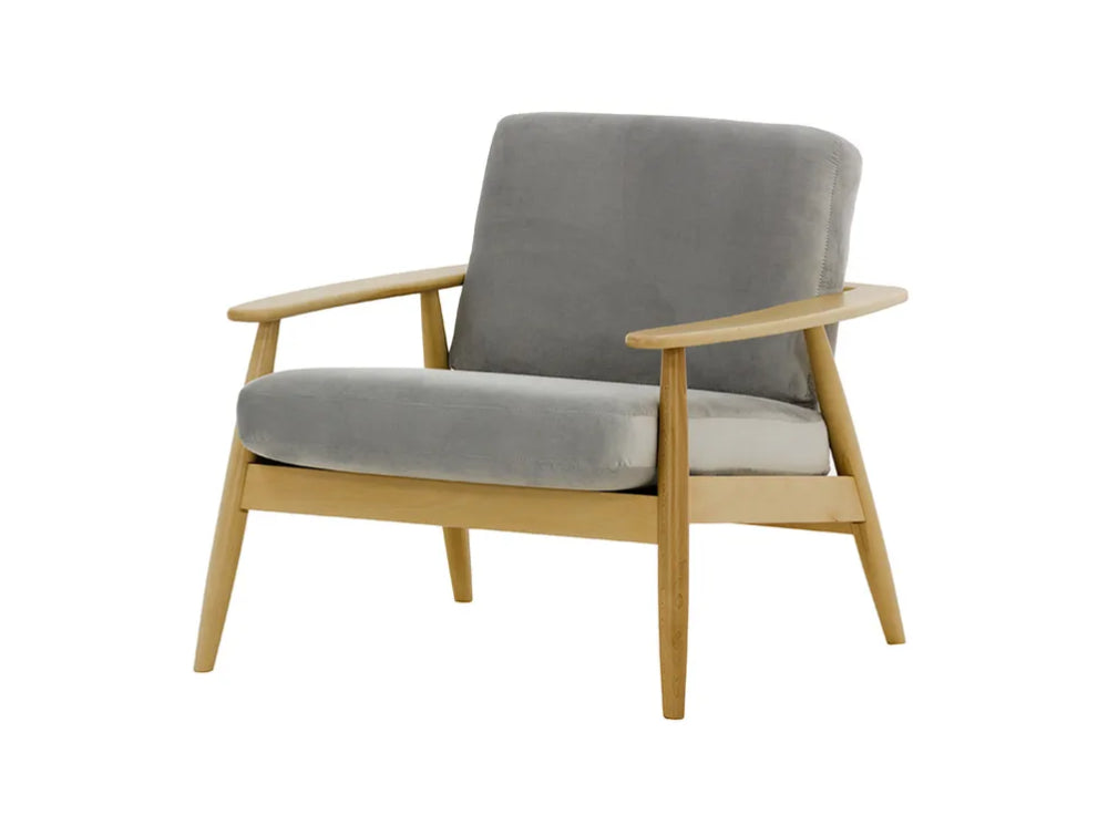 Felix Accent Chair Silver and Like Oak