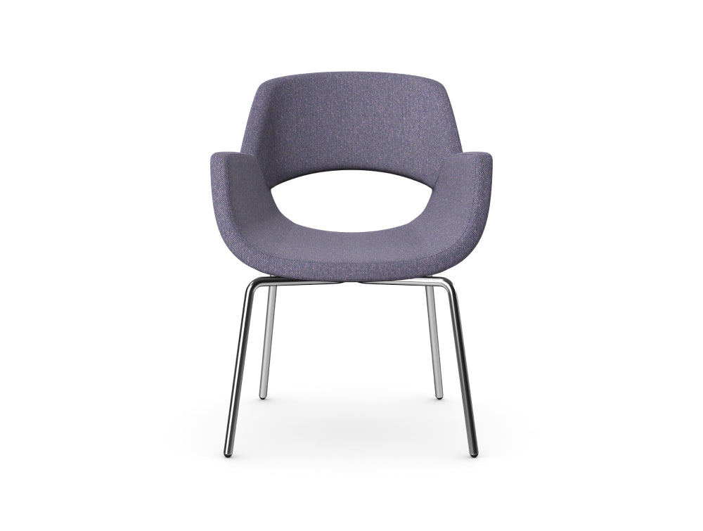 Fielder Upholstered Chair with 4 Metal Legs 2