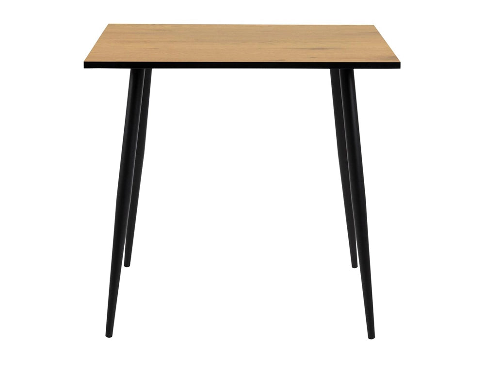 Fred Square Dining Table Oak Black 2