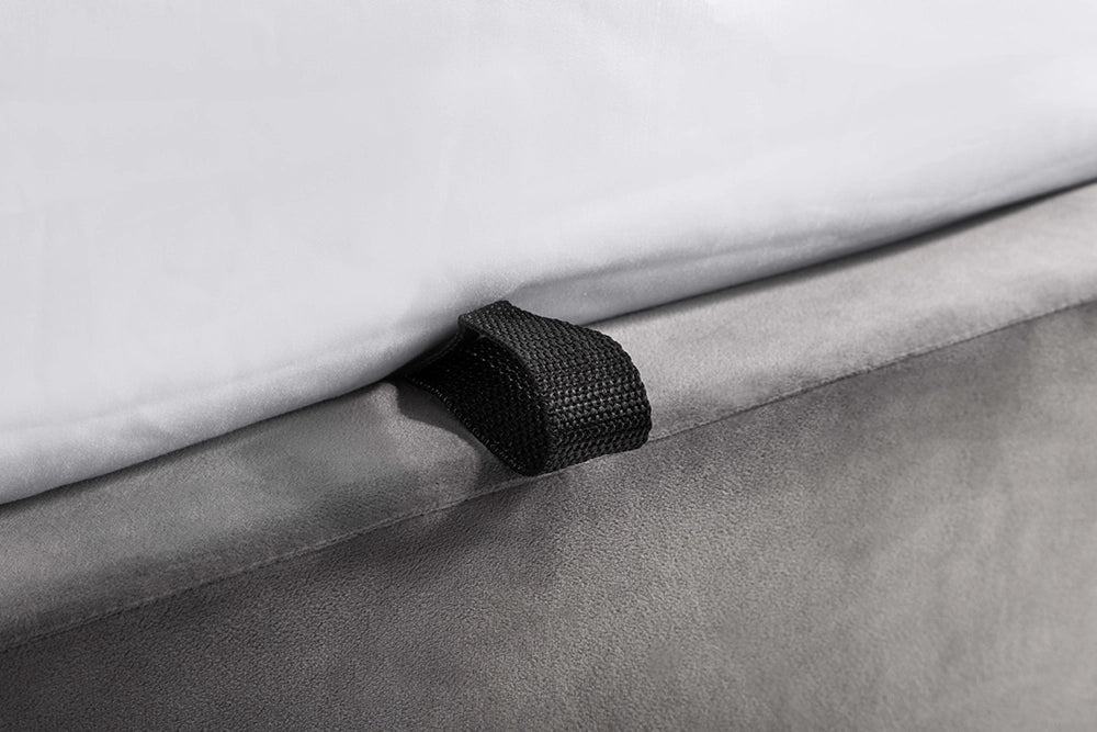 Fred Storage Ottoman Bed Grey Lift Detail