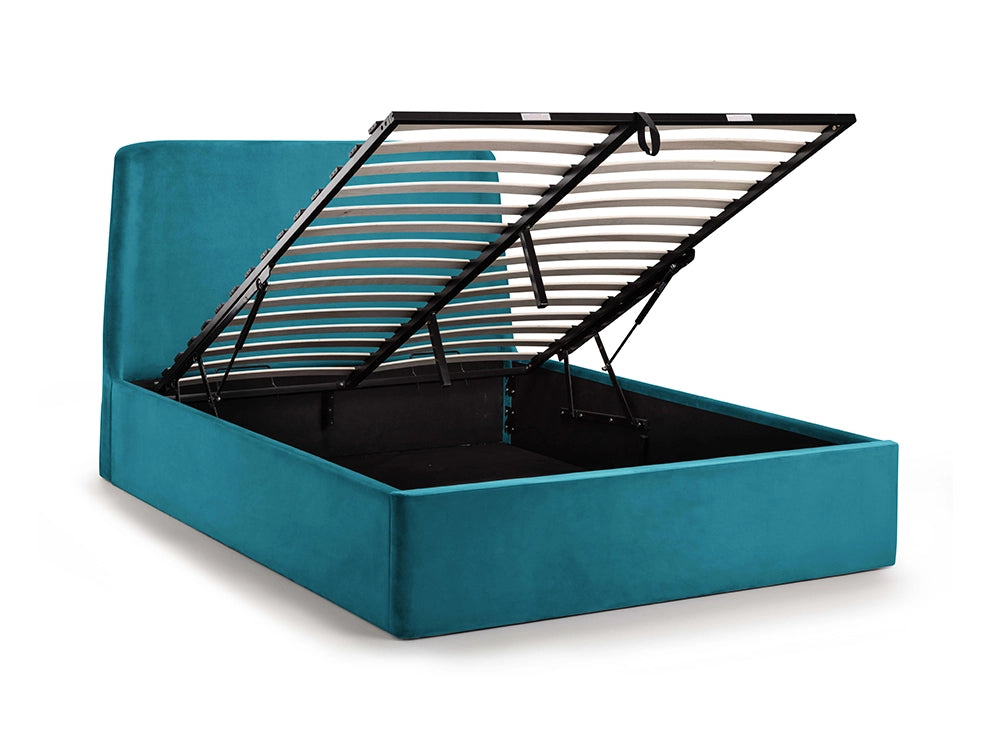 Fred Storage Ottoman Bed Teal 2