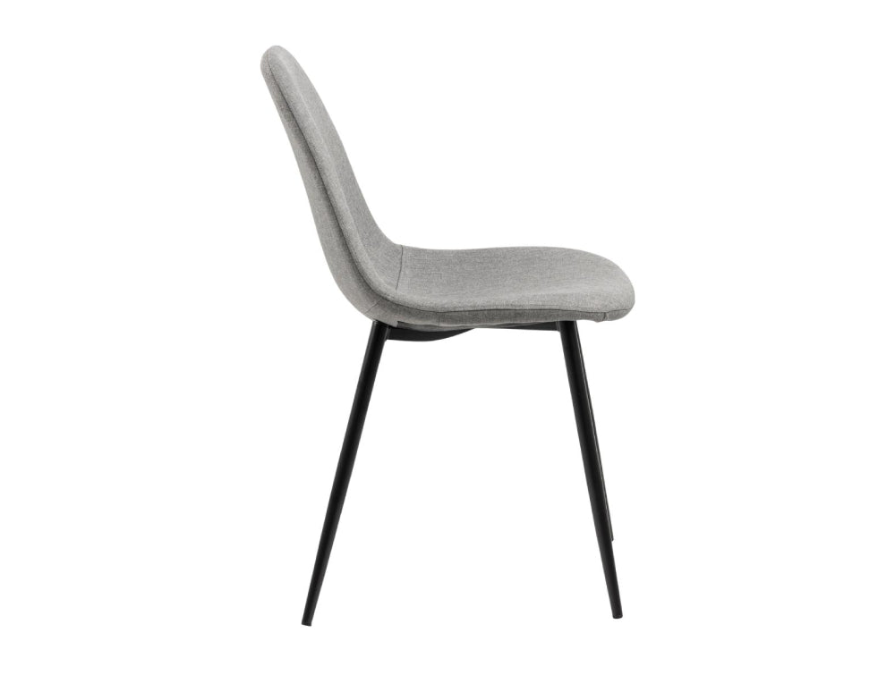 Fred Upholstered Dining Chair Grey 3