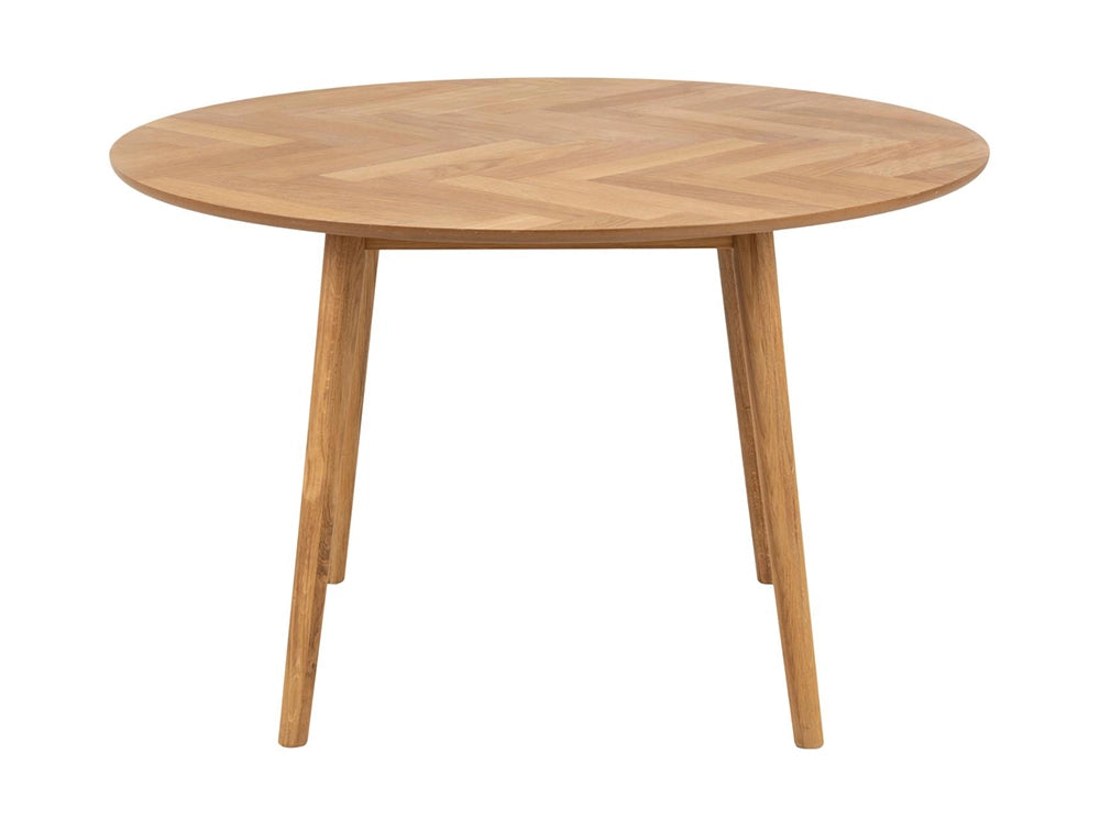 Grange Round Dining Table in Oak Finish 2