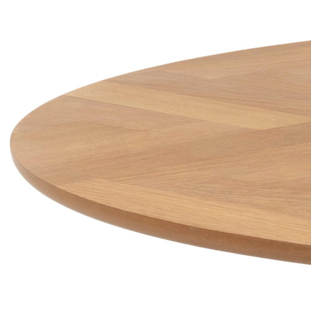 Grange Round Dining Table in Oak Finish Top Detail