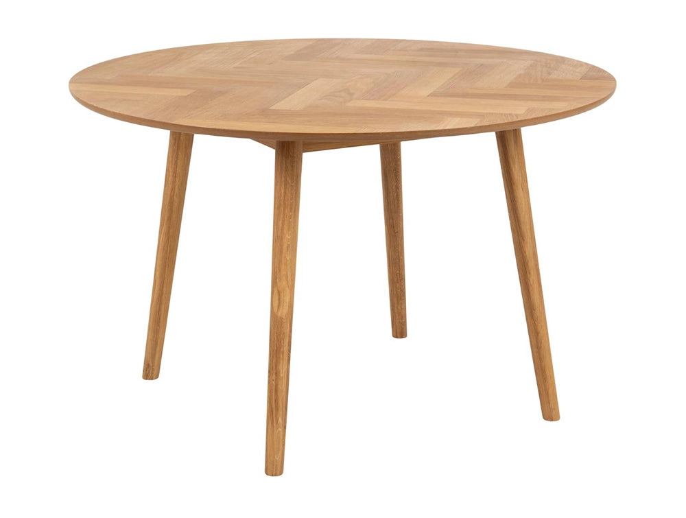 Grange Round Dining Table in Oak Finish