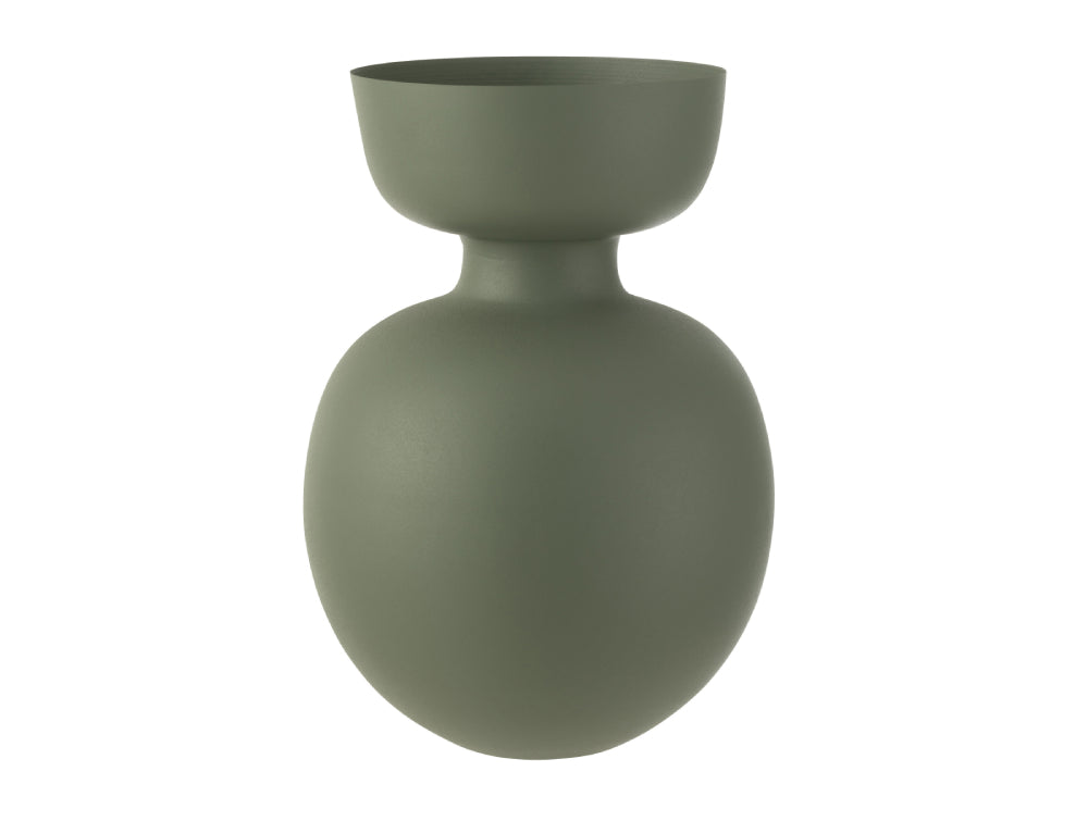 Green Metal Large Vase