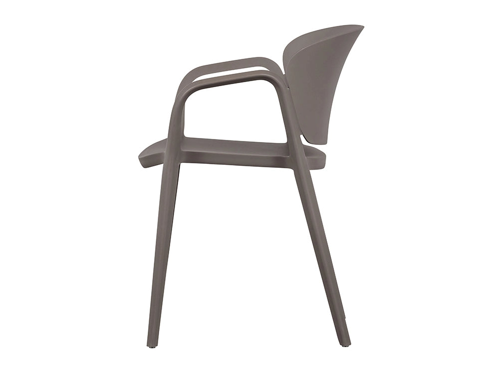 Greta Polypropylene Chair - Taupe 3