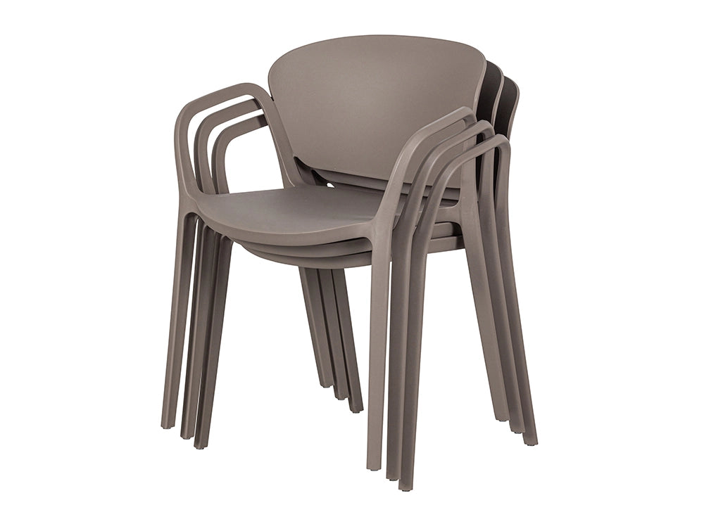 Greta Polypropylene Chair - Taupe 5