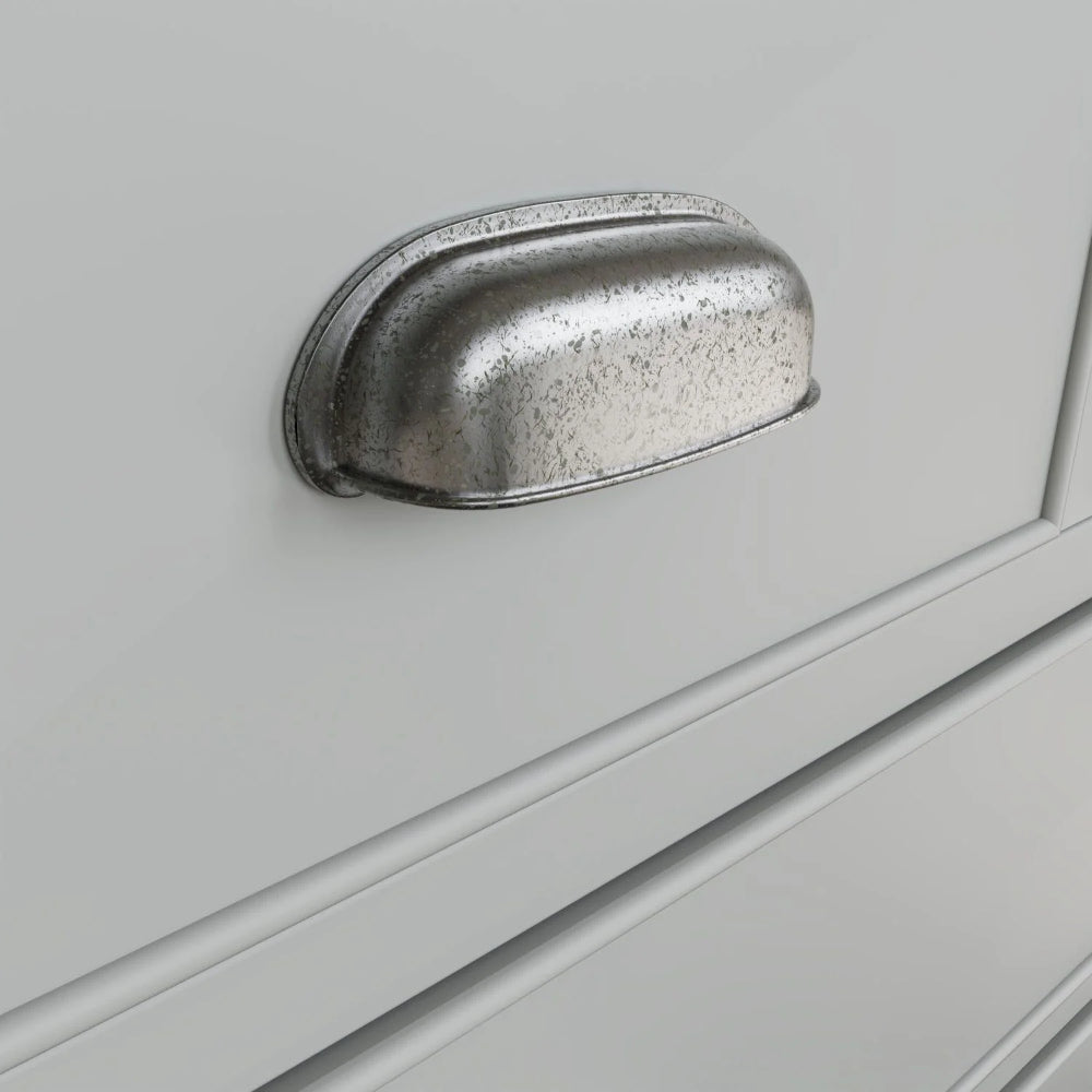 Hadley 2 3 Drawer Chest Grey Handle Detail