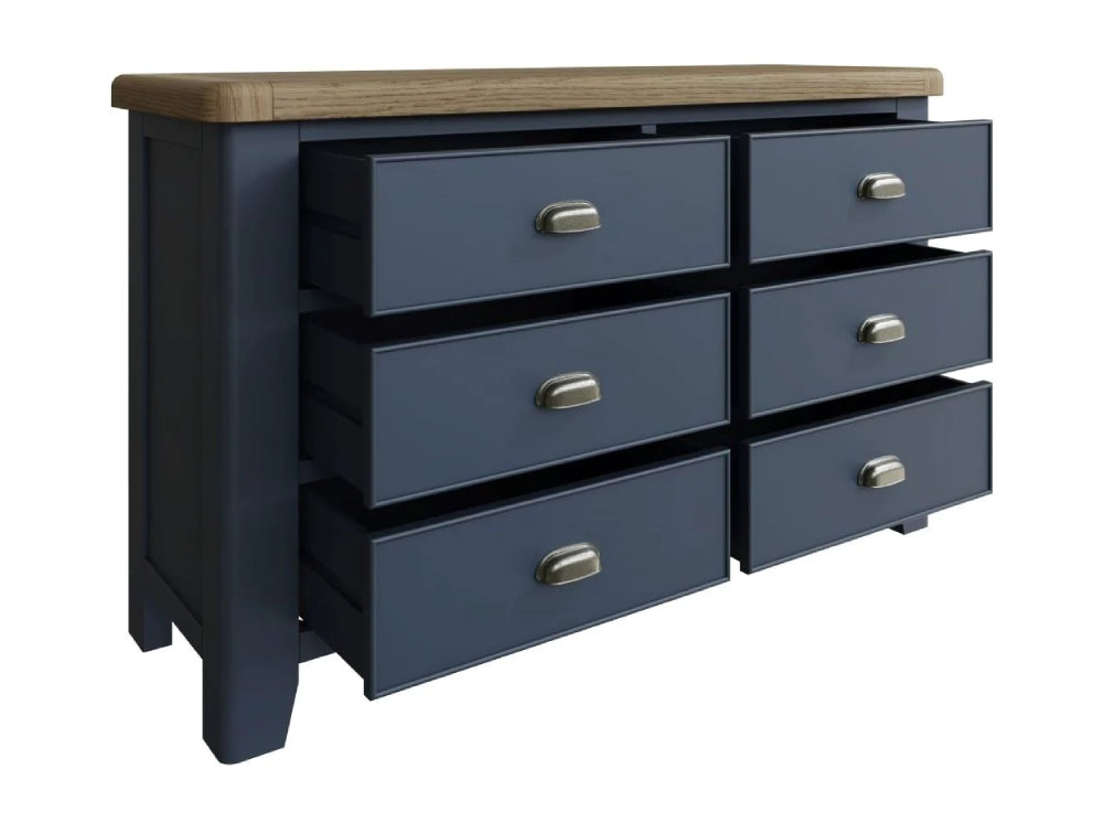 Hadley 6 Drawer Chest Blue 2