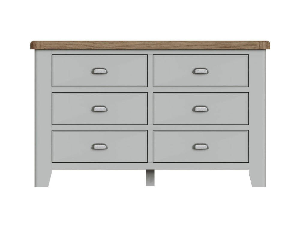 Hadley 6 Drawer Chest Grey 3