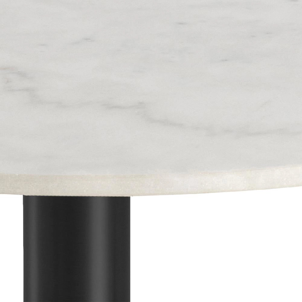 Hampton Round Dining Table Marble Black Top Detail 2