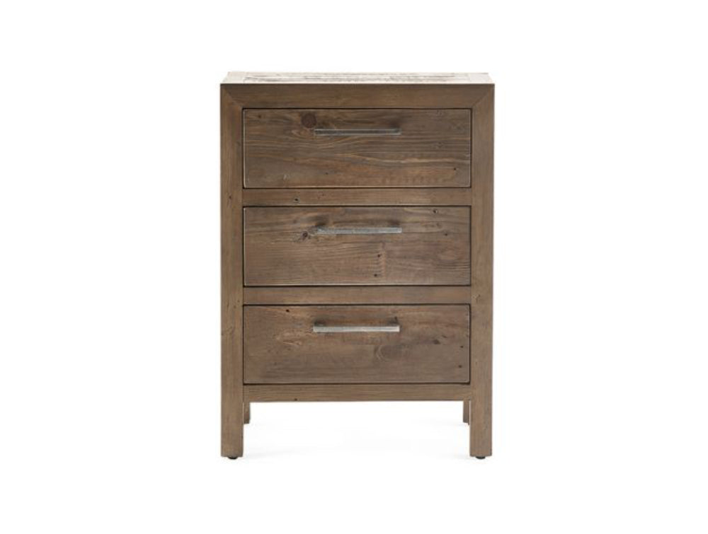 Harlow 3 Drawer Bedside Table 3