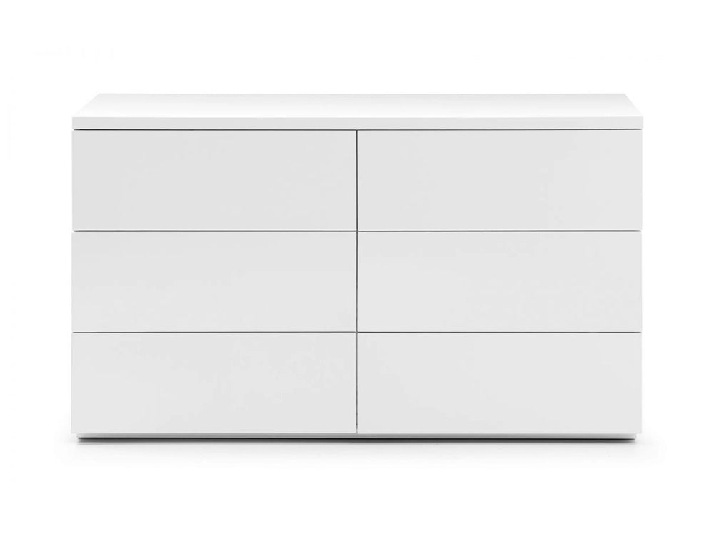 Hattie 6 Drawer Wide Chest White Gloss 2