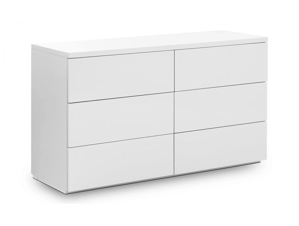 Hattie 6 Drawer Wide Chest White Gloss