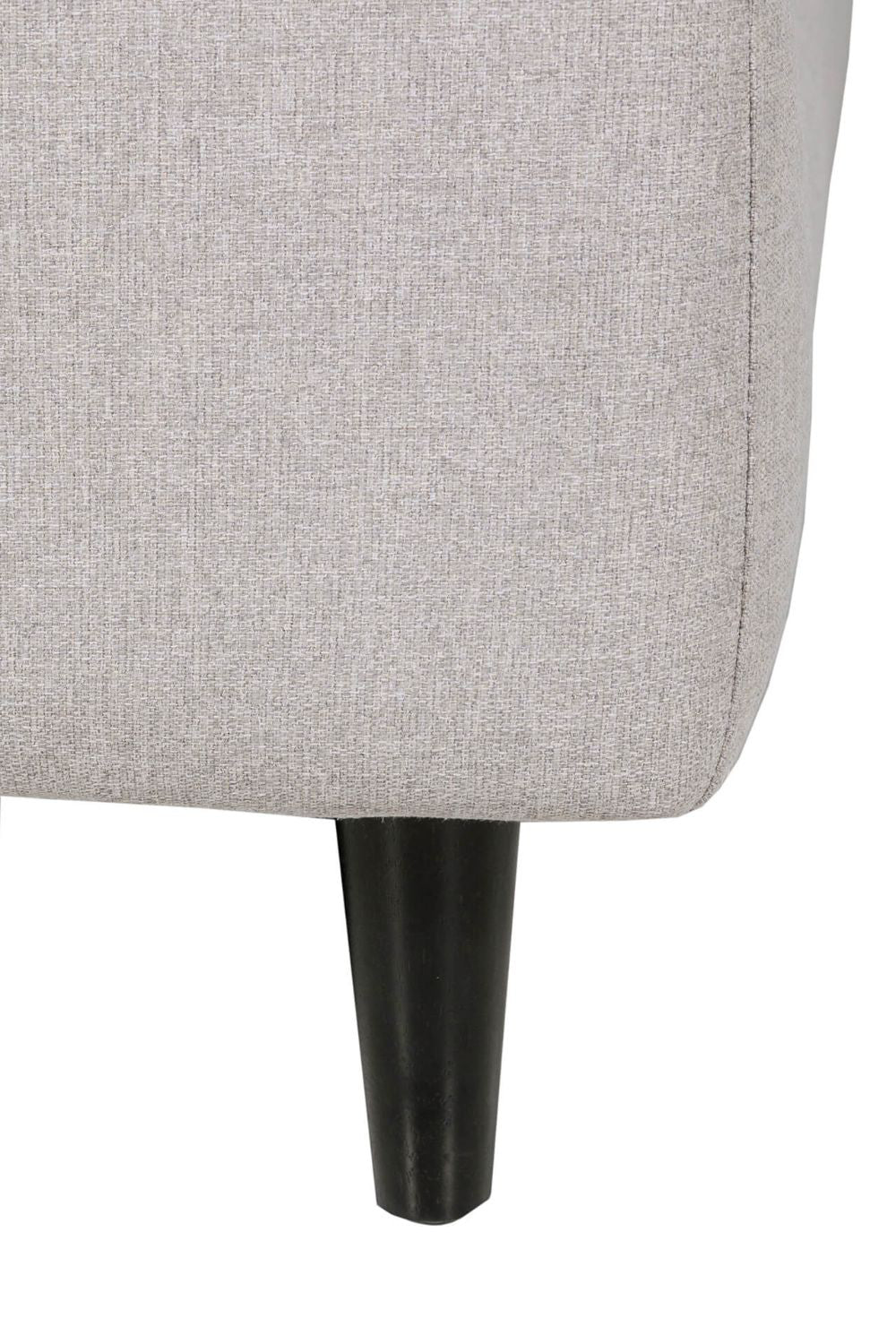 Heidi 2-Seater Sofa Light Grey Leg Detail