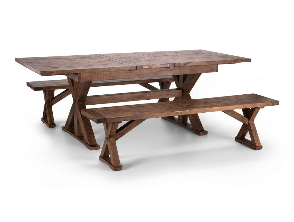 Hester Extended Dining Table with Benches