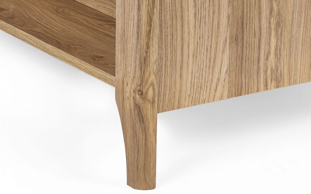 Hobart 2-Drawer Coffee Table Leg Detail