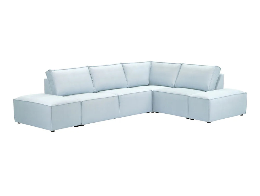 Holden Corner Sofa - Silver Blue