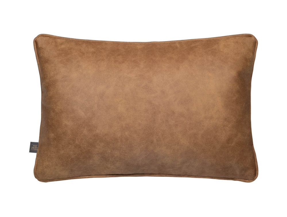 Holli Small Leather Cushion Tan 3
