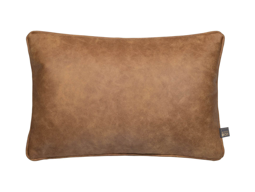 Holli Small Leather Cushion Tan