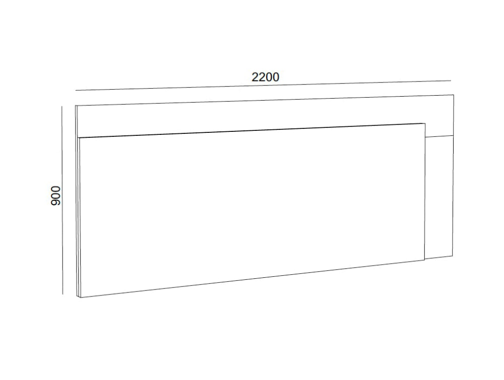 Hotel Dream Wooden Right Side Panel Dimensions