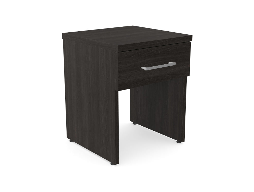 Hotel Luna Wooden Night Stand with Under Storage Unit