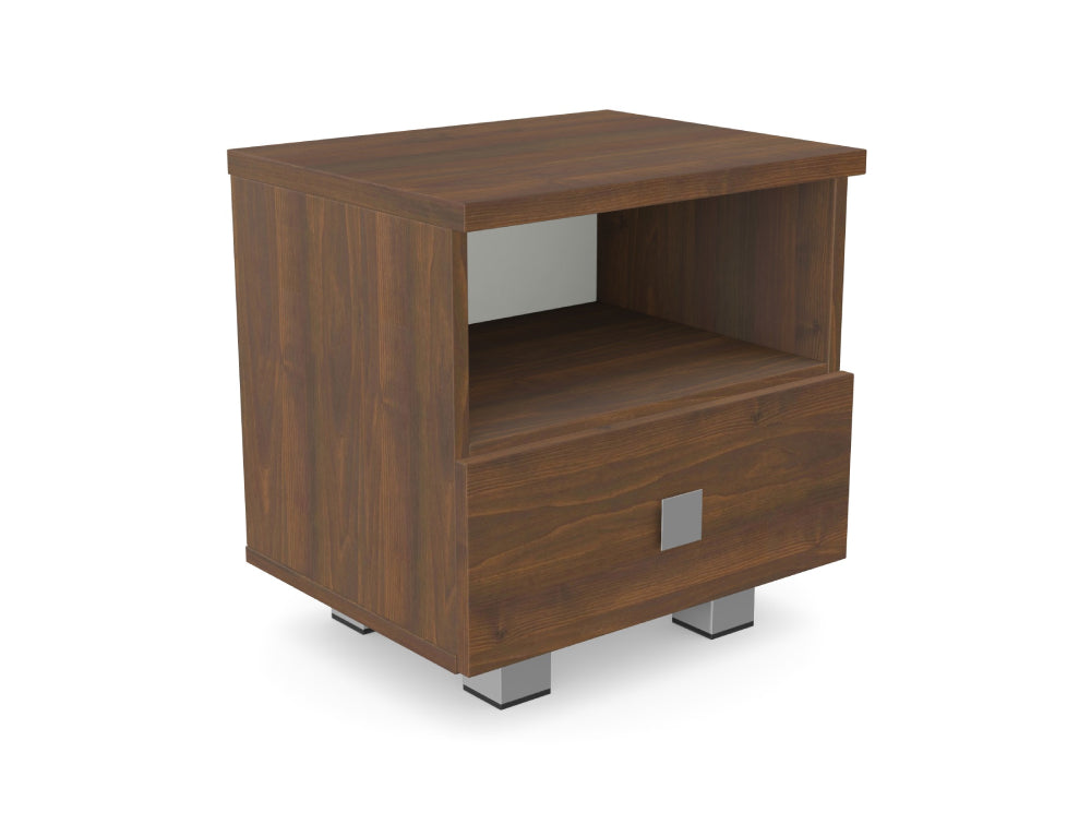 Hotel Nox Wooden Open Closed Drawer Night Stand