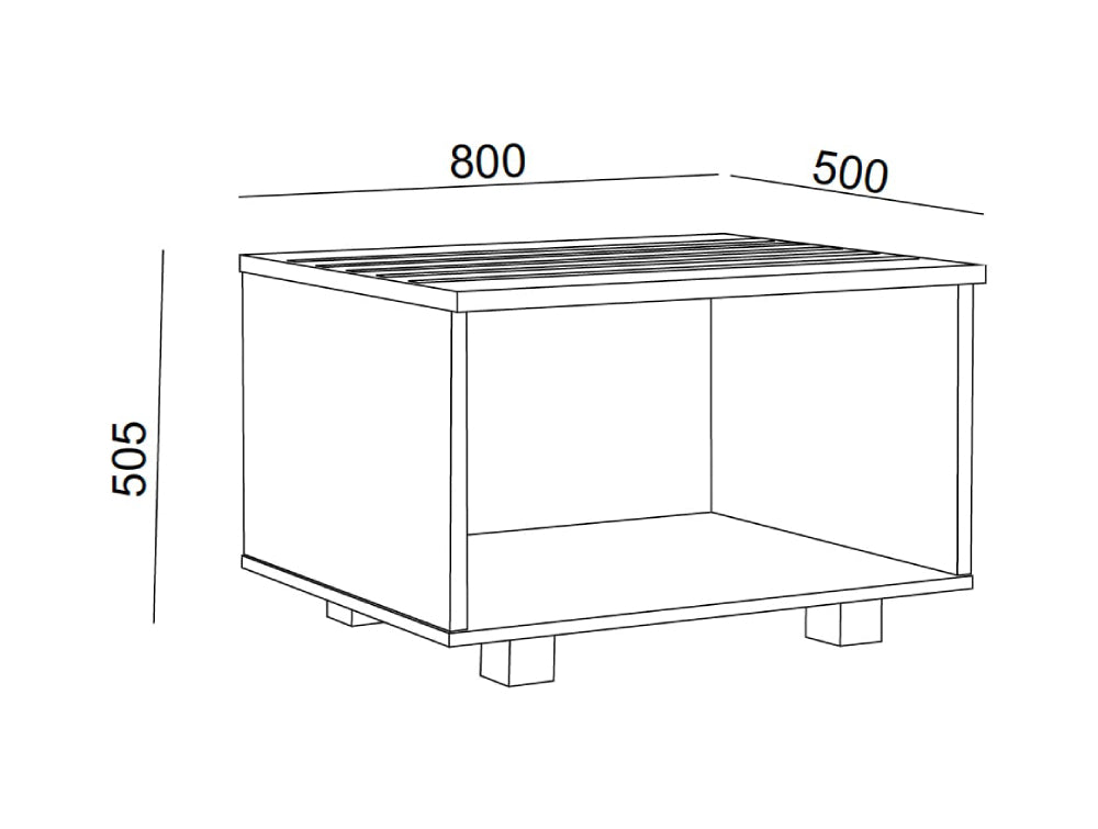 Hotel Nox Wooden Rectangular Luggage Bench Dimensions
