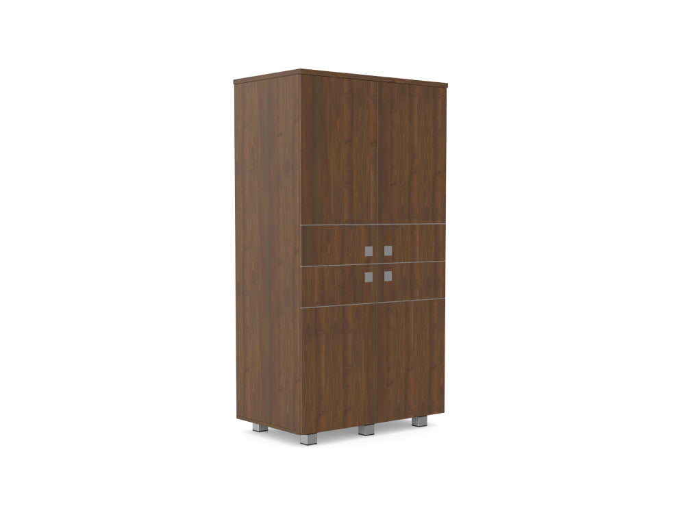 Hotel Nox Wooden Wardrobe with 6 Metal Base