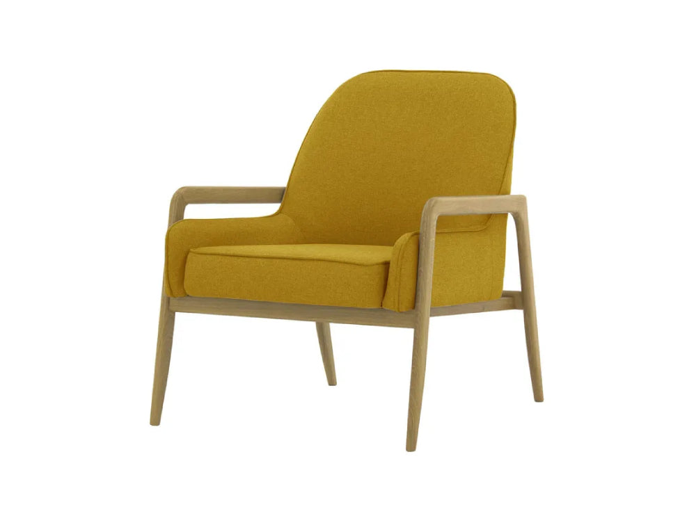 Hugo Armchair - Mustard (Malmo 41) and Wax Black