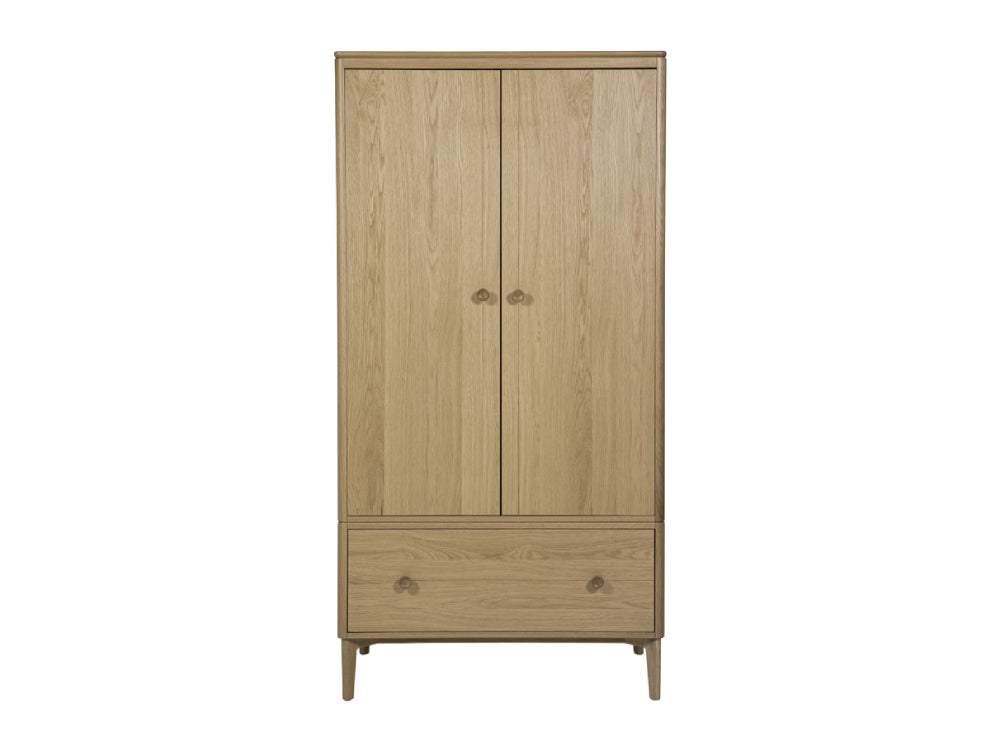 Hunter 2 Door Wardrobe Natural Oak