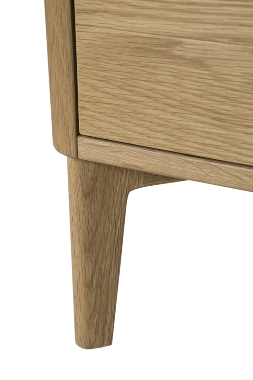 Hunter 2 Drawer Bedside Table Leg Detail