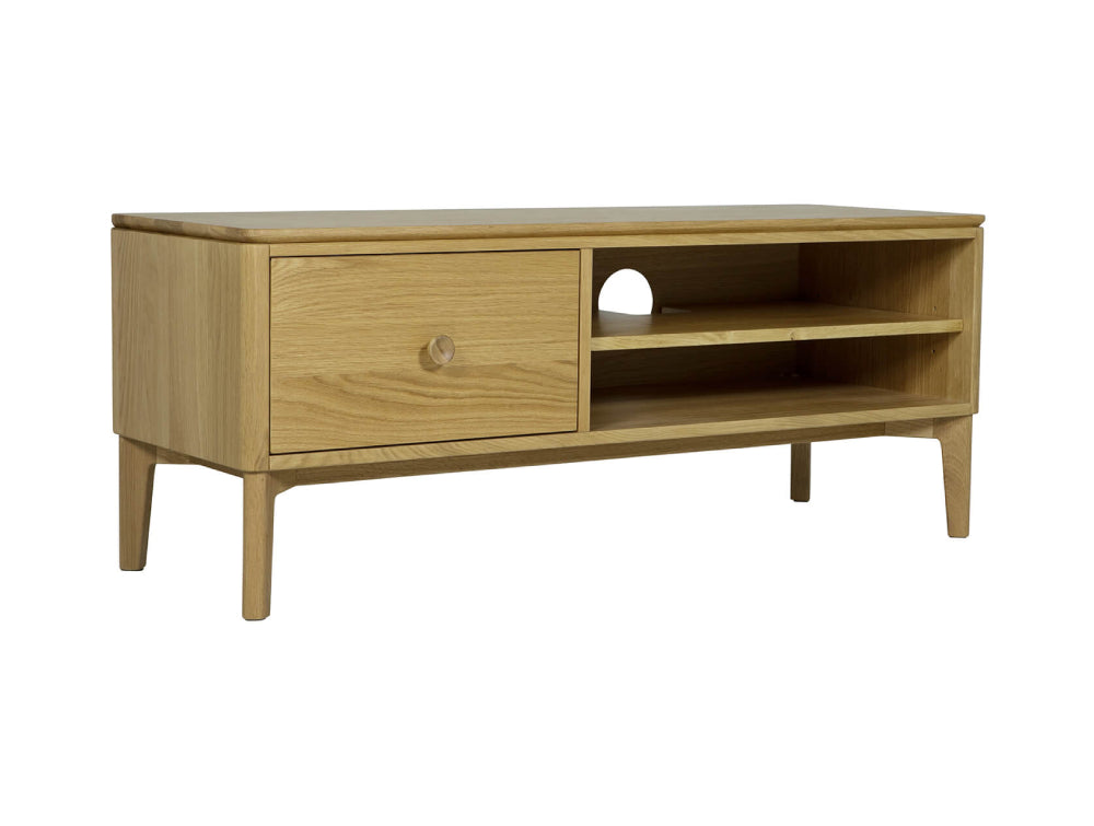 Hunter Media Unit Natural Oak