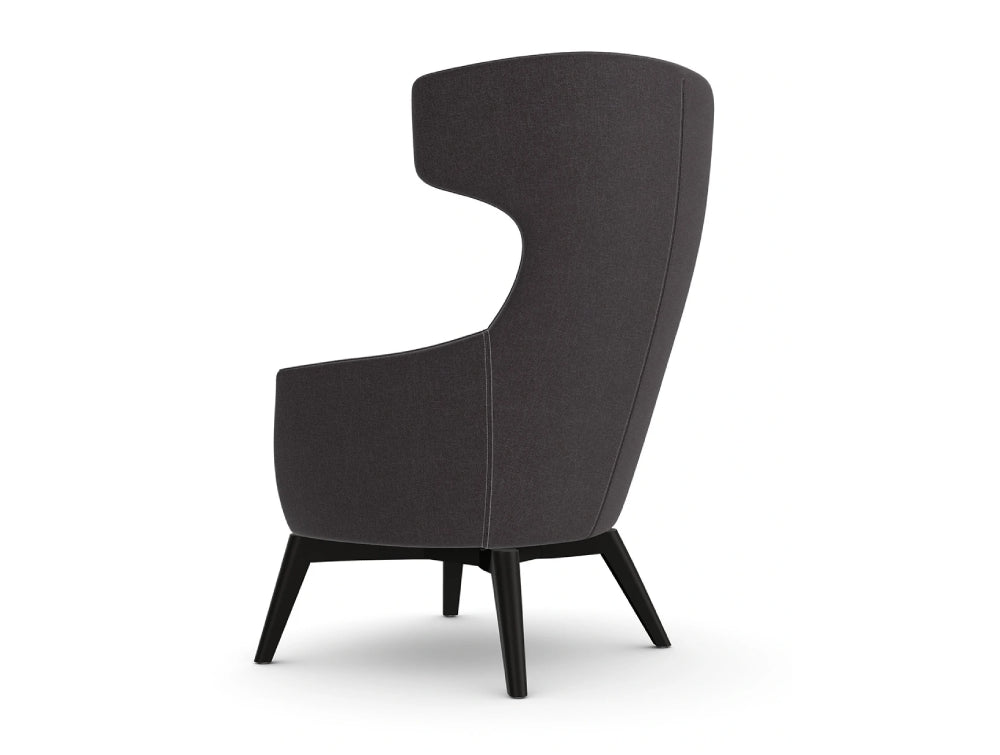 Ikon Lounge Chair Wooden 4 Leg Frame 5